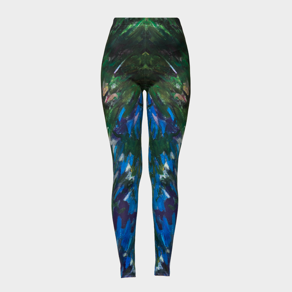 High Waisted Leggings - Splashy Splash - confiDANCE wear