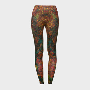 Leaves Leggings – Impressionist-Inspired Fall Art Print